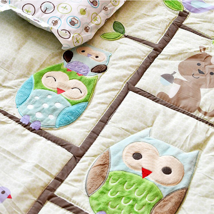 8 Piece Bedding Set - Blue Owl