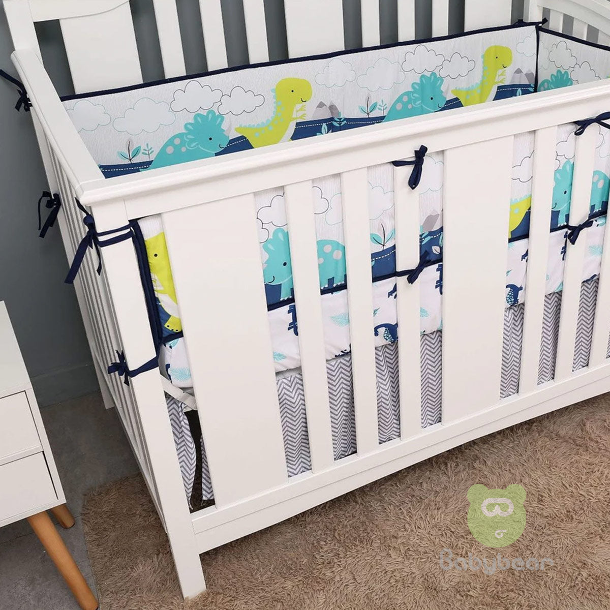 Dino Baby Bedding Set 8 Pcs - Dinosaur