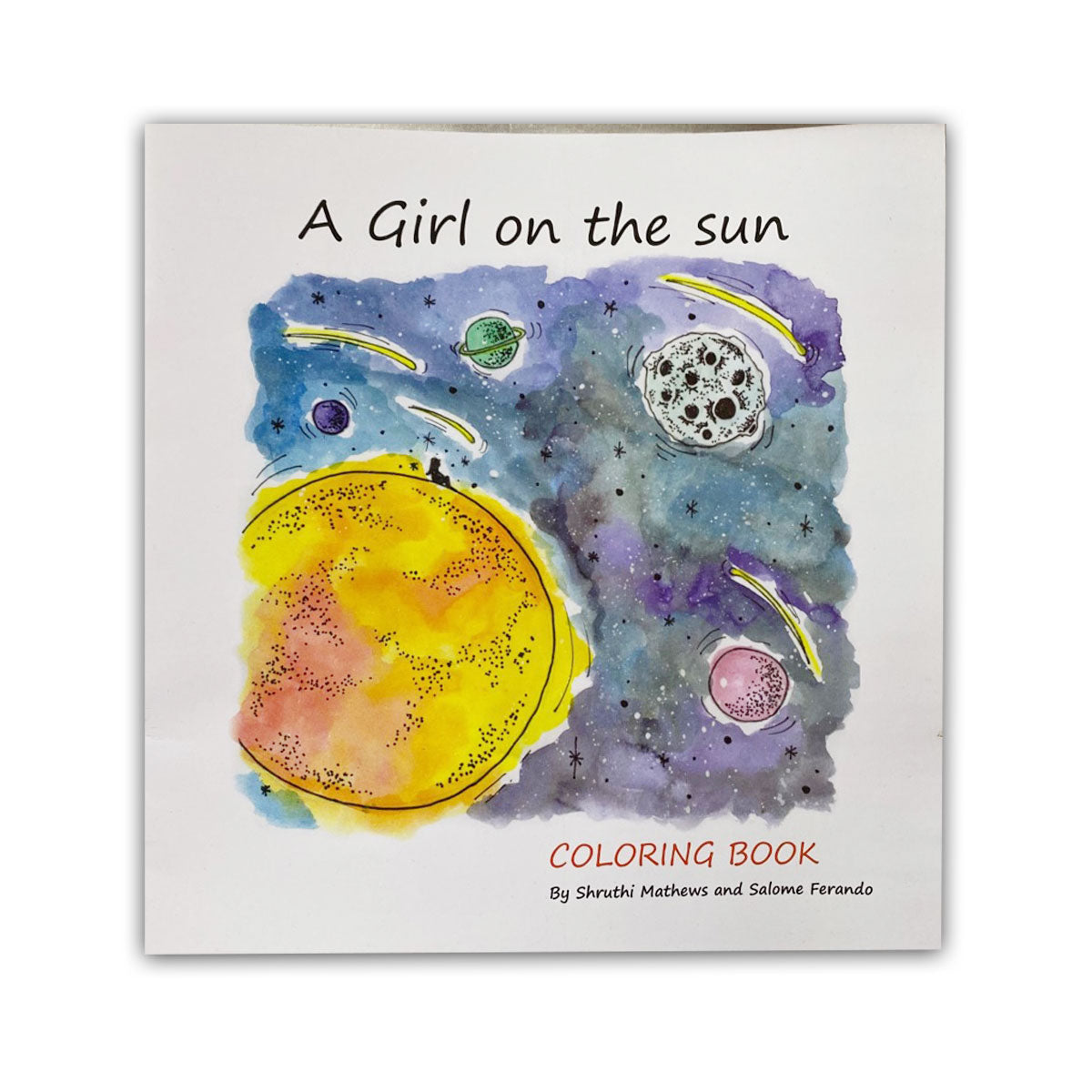 A Girl on the Sun Colouring Book