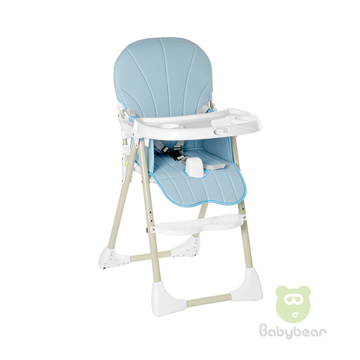 Shell Design Baby Feeding Chair Blue