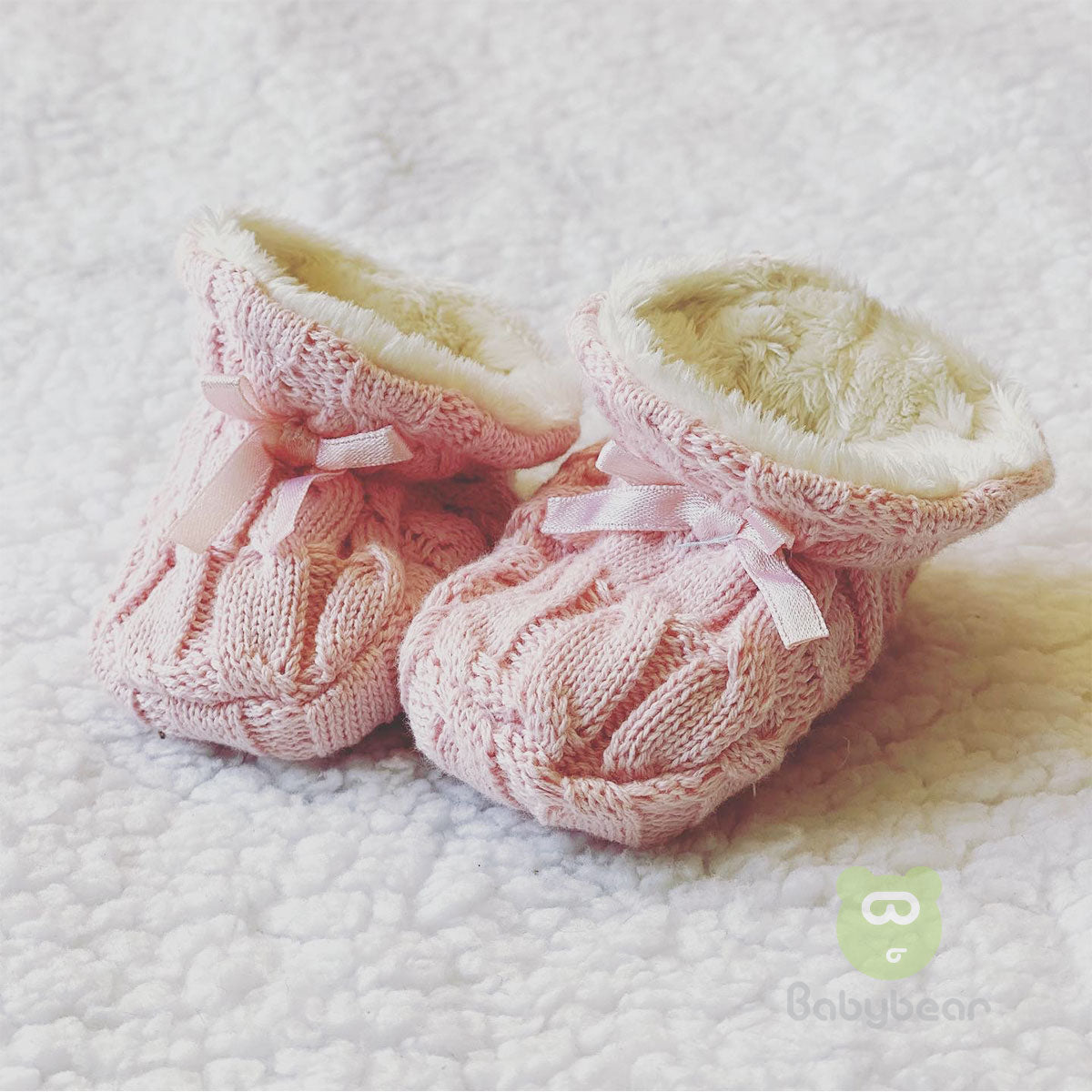 Classic Baby Booties - Pink