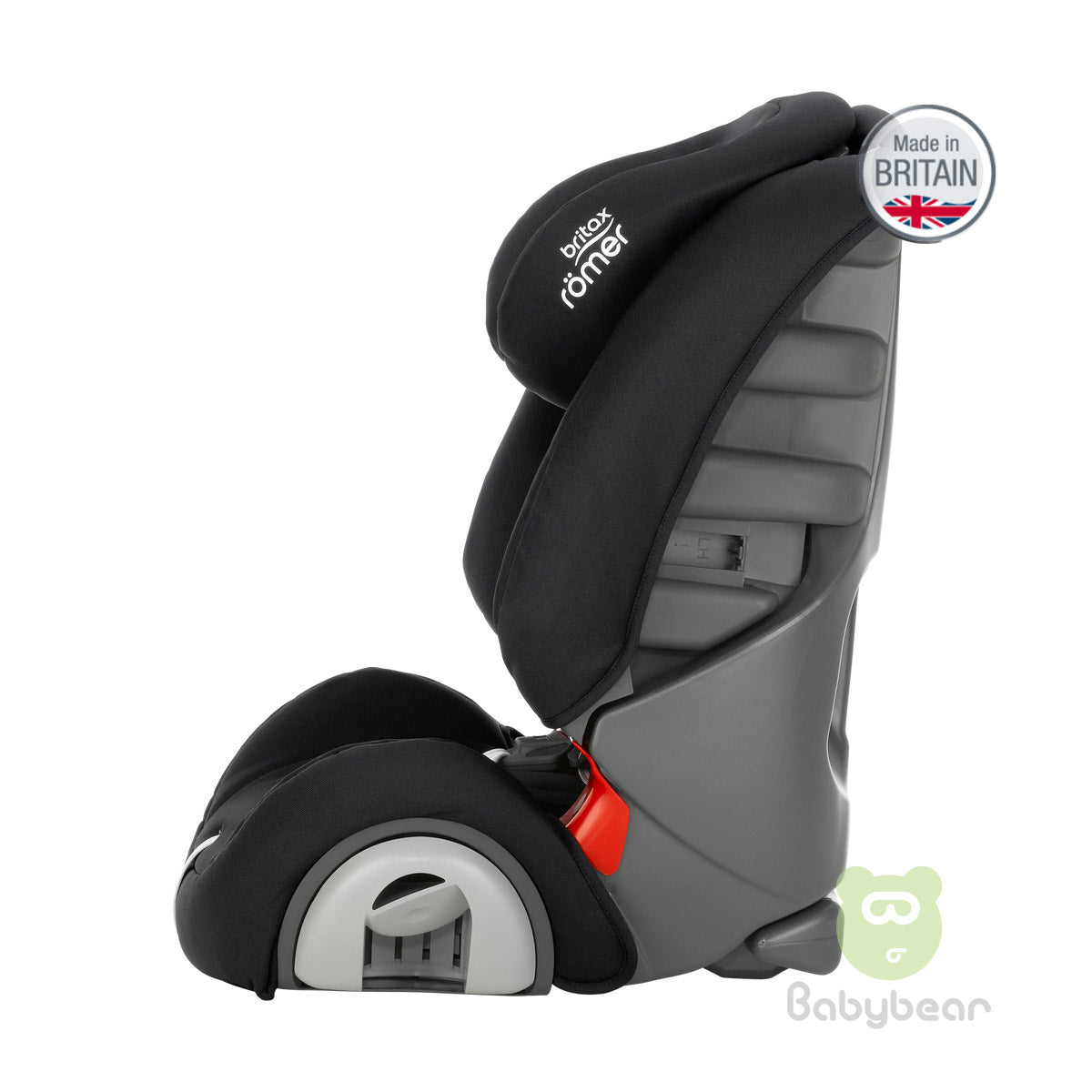 Britax Romer EVOLVA 1-2-3 (Black) Made in UK Baby Car Seat