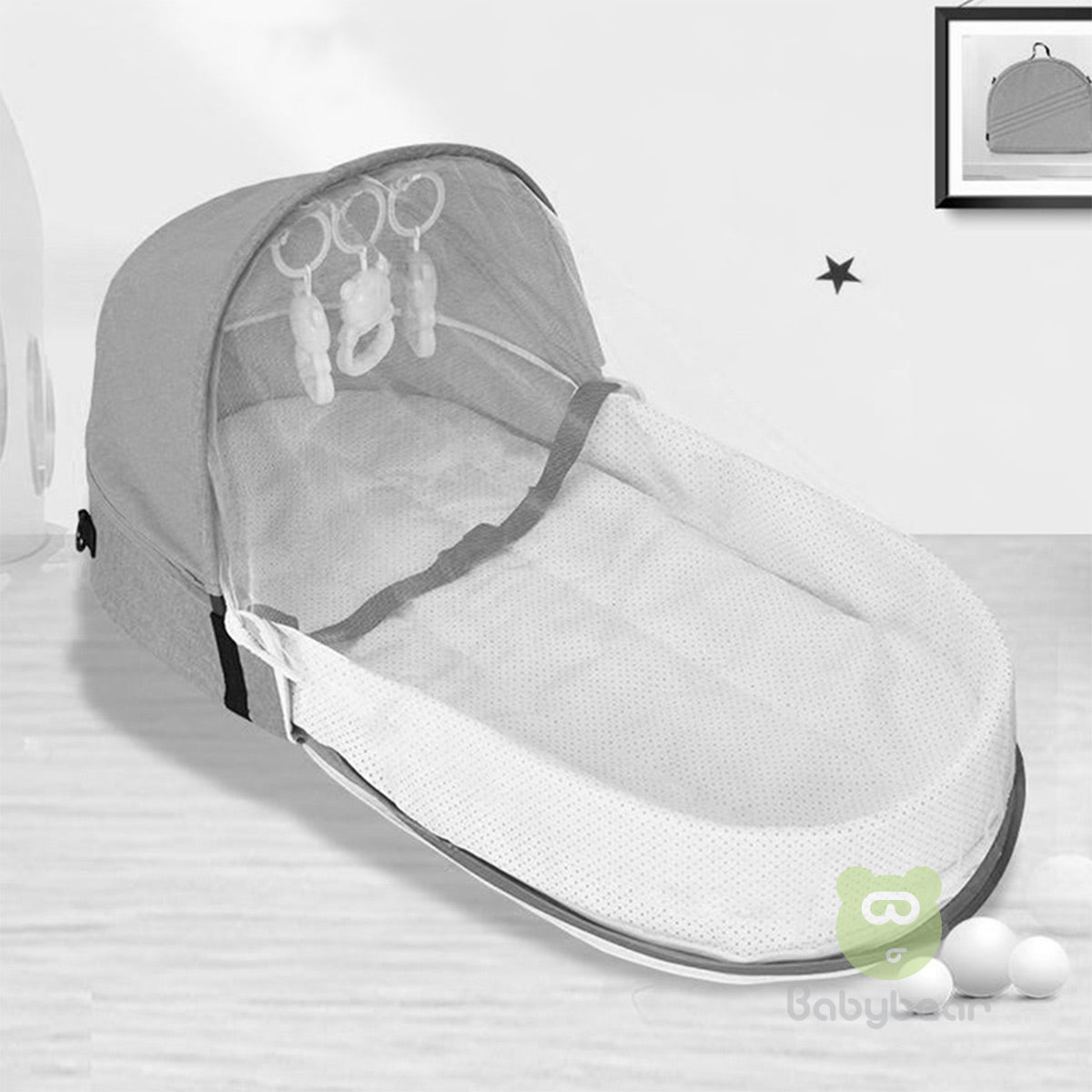 Potable Baby Crib Bed