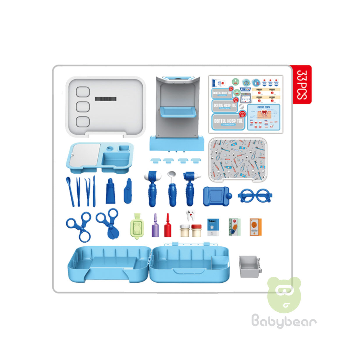 Toy Dental Hospital Doctor Set 33 Pcs Toys