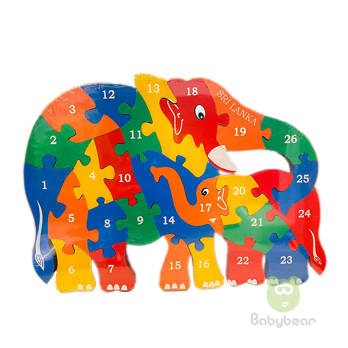 Wooden Elephant Toy in Sri Lanka - Wooden Elephant ABC