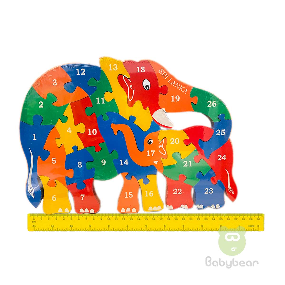 Wooden Elephant Toy in Sri Lanka - Wooden Elephant ABC