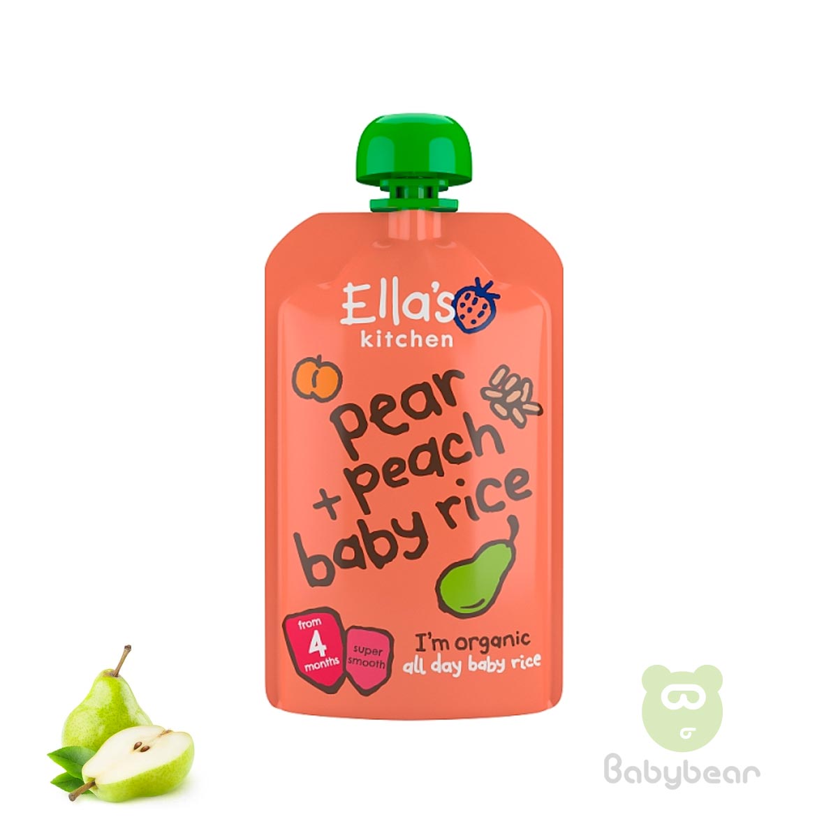 Ellas Kitchen Baby Food Pear Peach Baby Rice