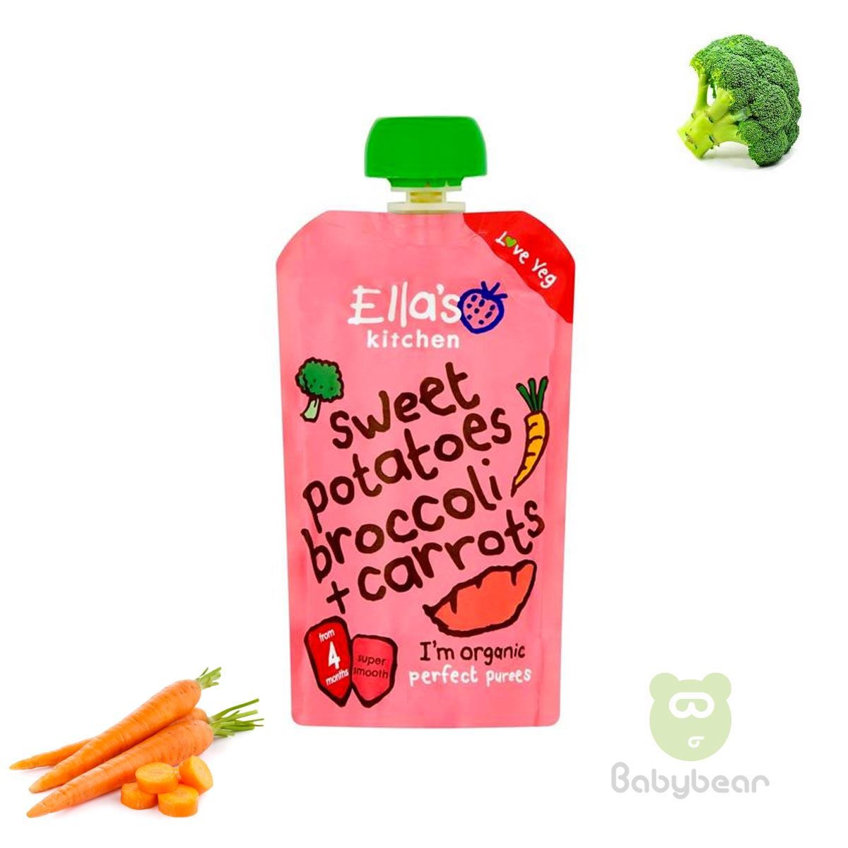 Ellas Kitchen Sweet Potatoe Broccoli Carrot Baby Food