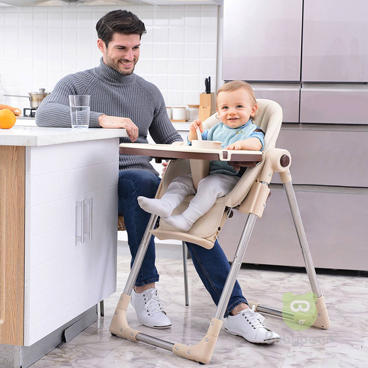Baby Feeding Chair Beige