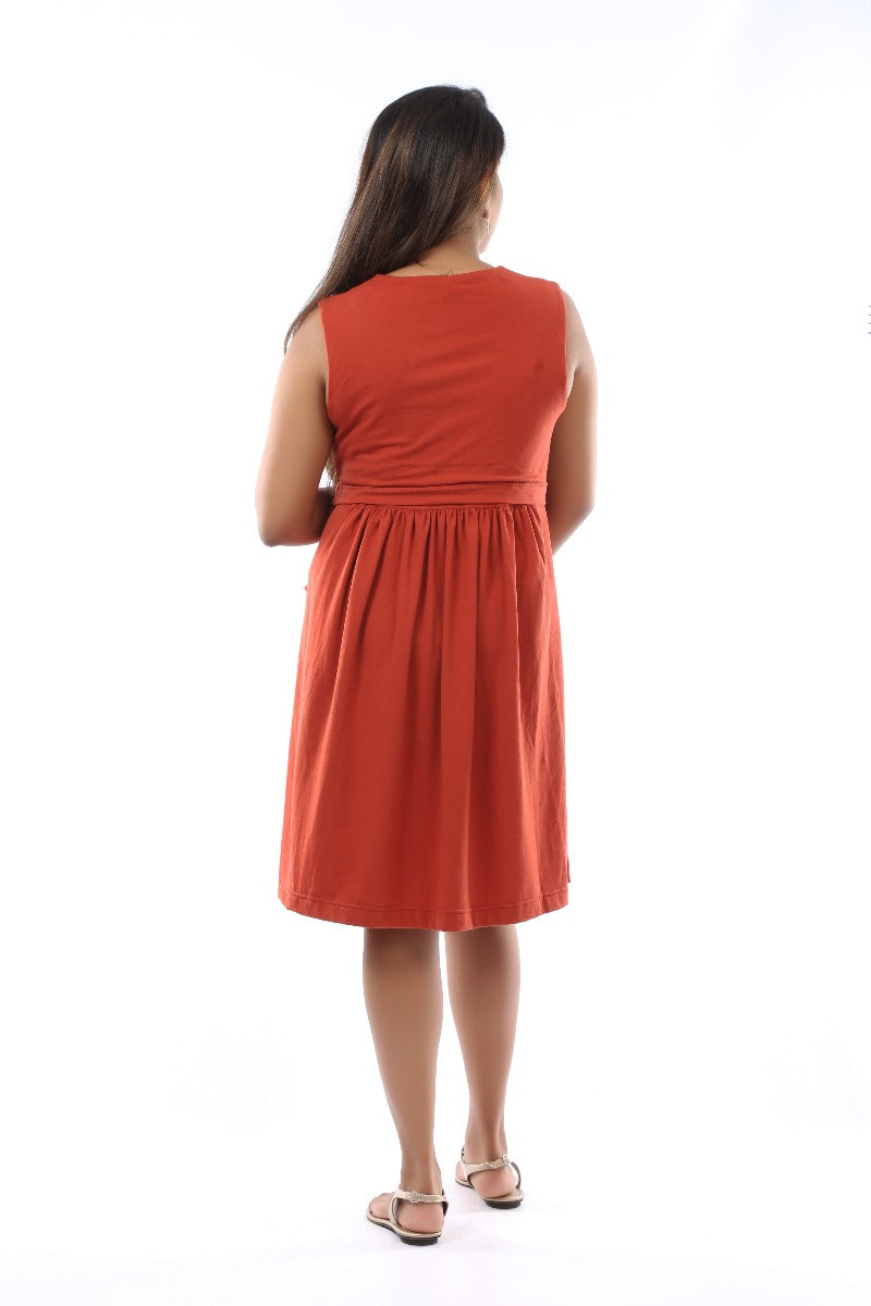 Evlyn Pocketed Nursing Dress