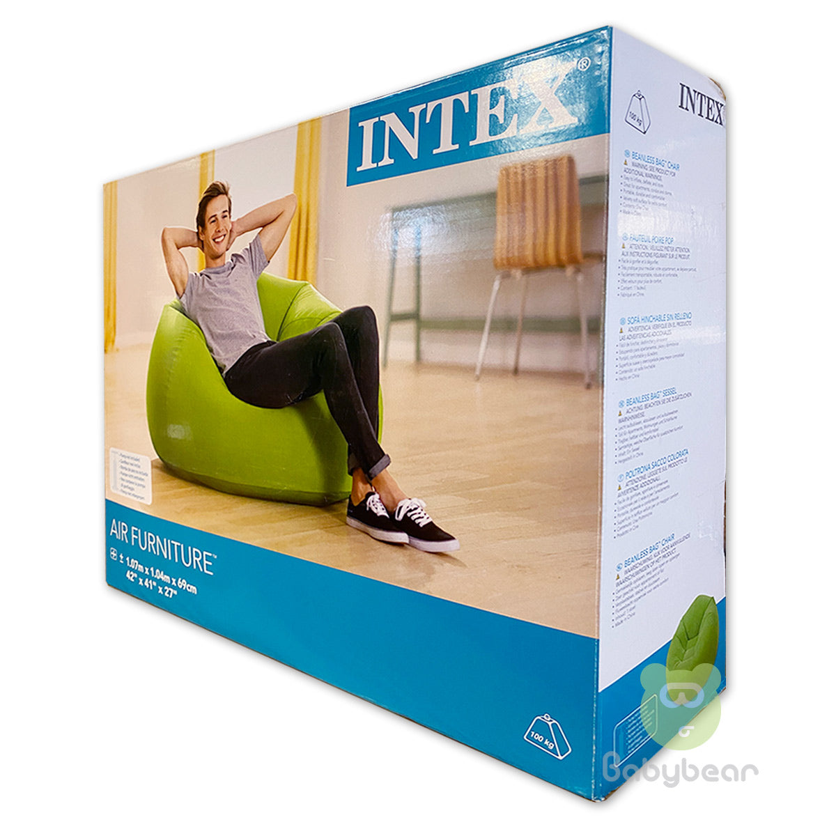 Air Bean Bag INTEX Furniture - Green