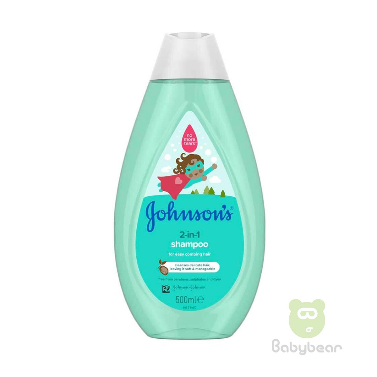 Johnsons 2 in 1 Shampoo 500ml (Italy)