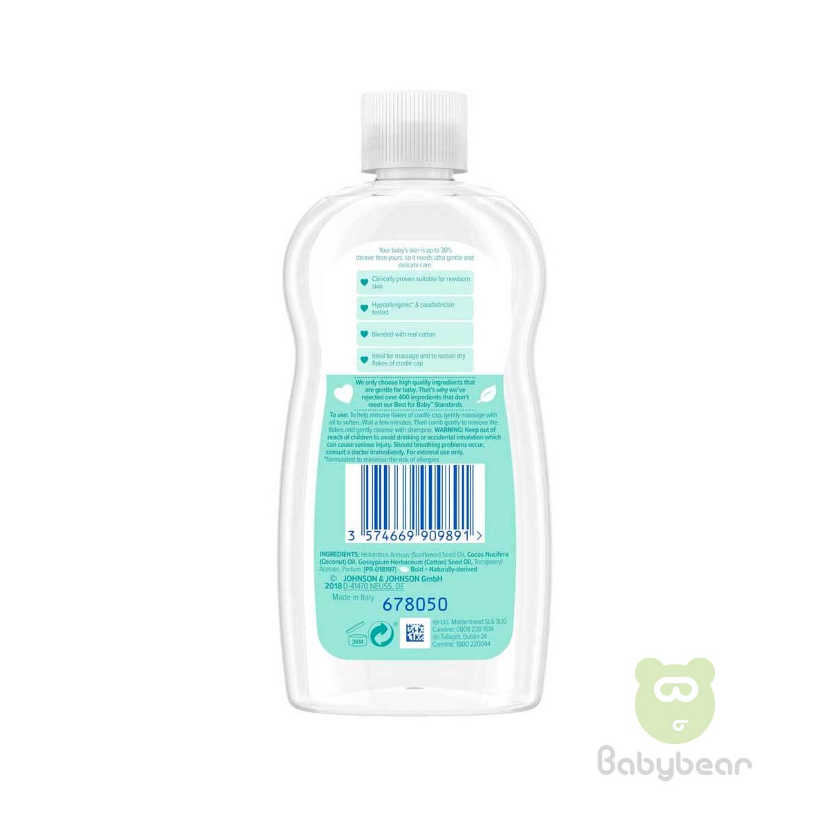 Johnsons Cotton touch Hair & Scalp Baby Oil 300ml
