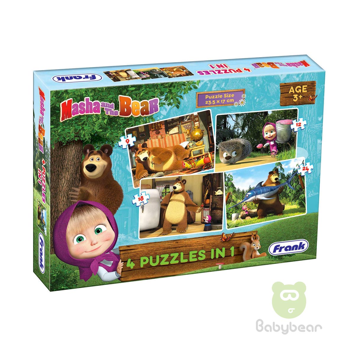 Masha and the Bear Puzzle 4 in 1 - Early Learner 3+
