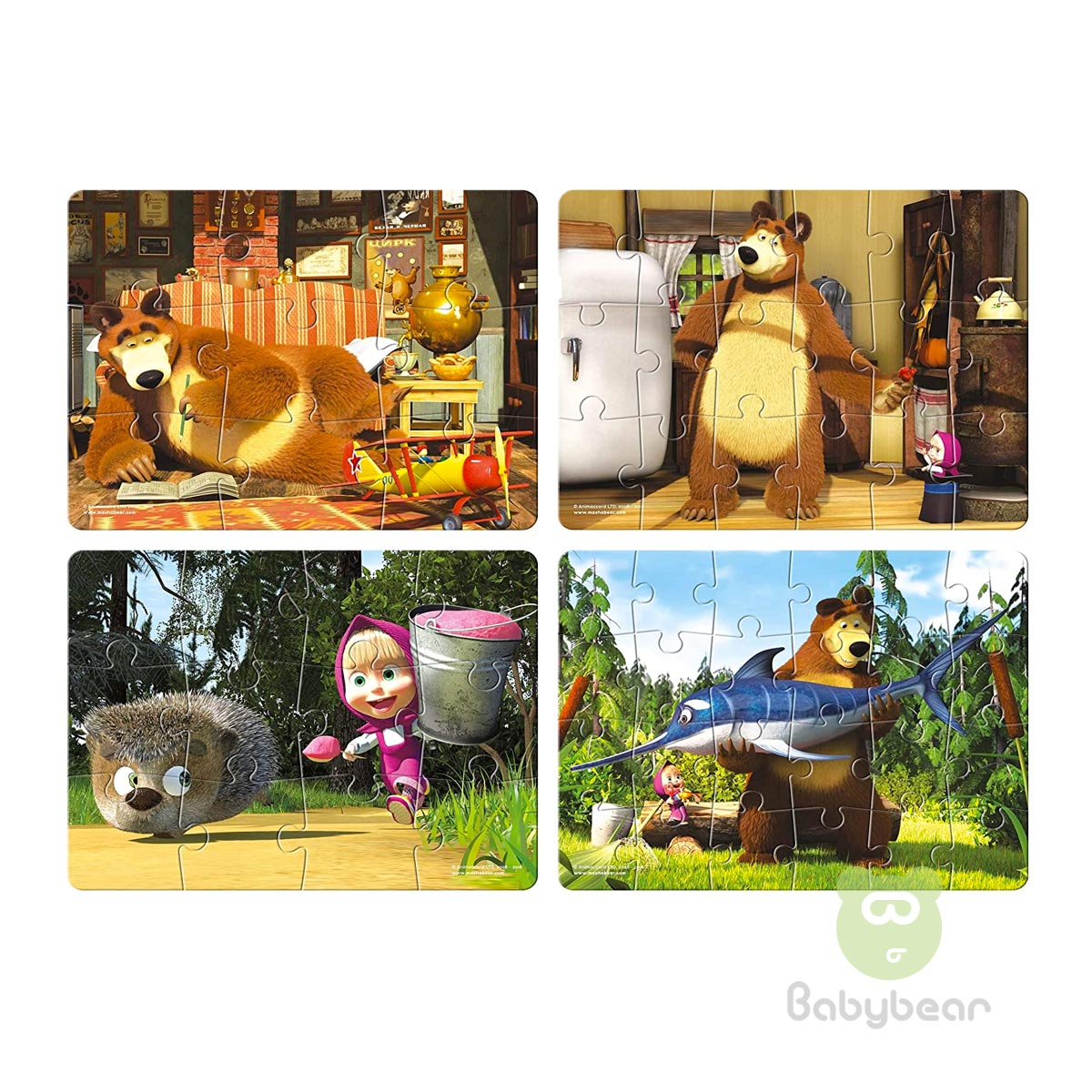 Masha and the Bear Puzzle 4 in 1 - Early Learner 3+