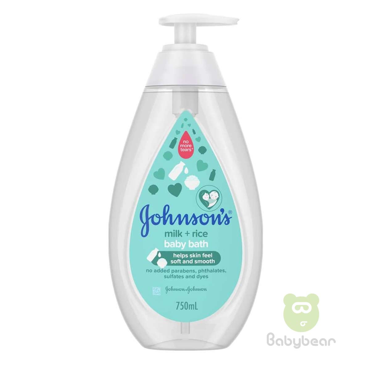 Johnsons Milk + Rice Baby Bath 750ml