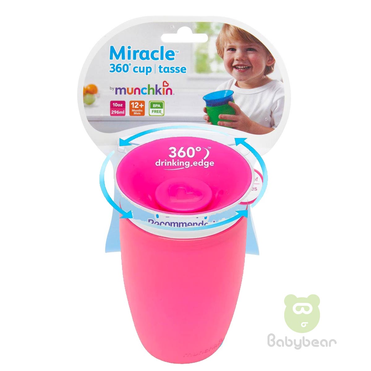 Munchkin 360 Miracle cup 6m -Pink
