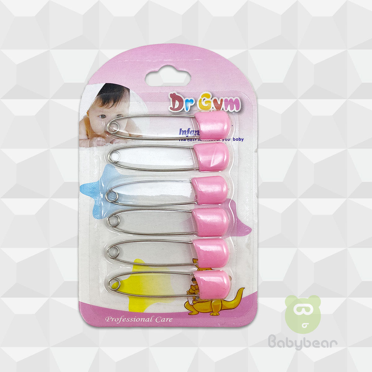 Baby Safety Pins - Pink