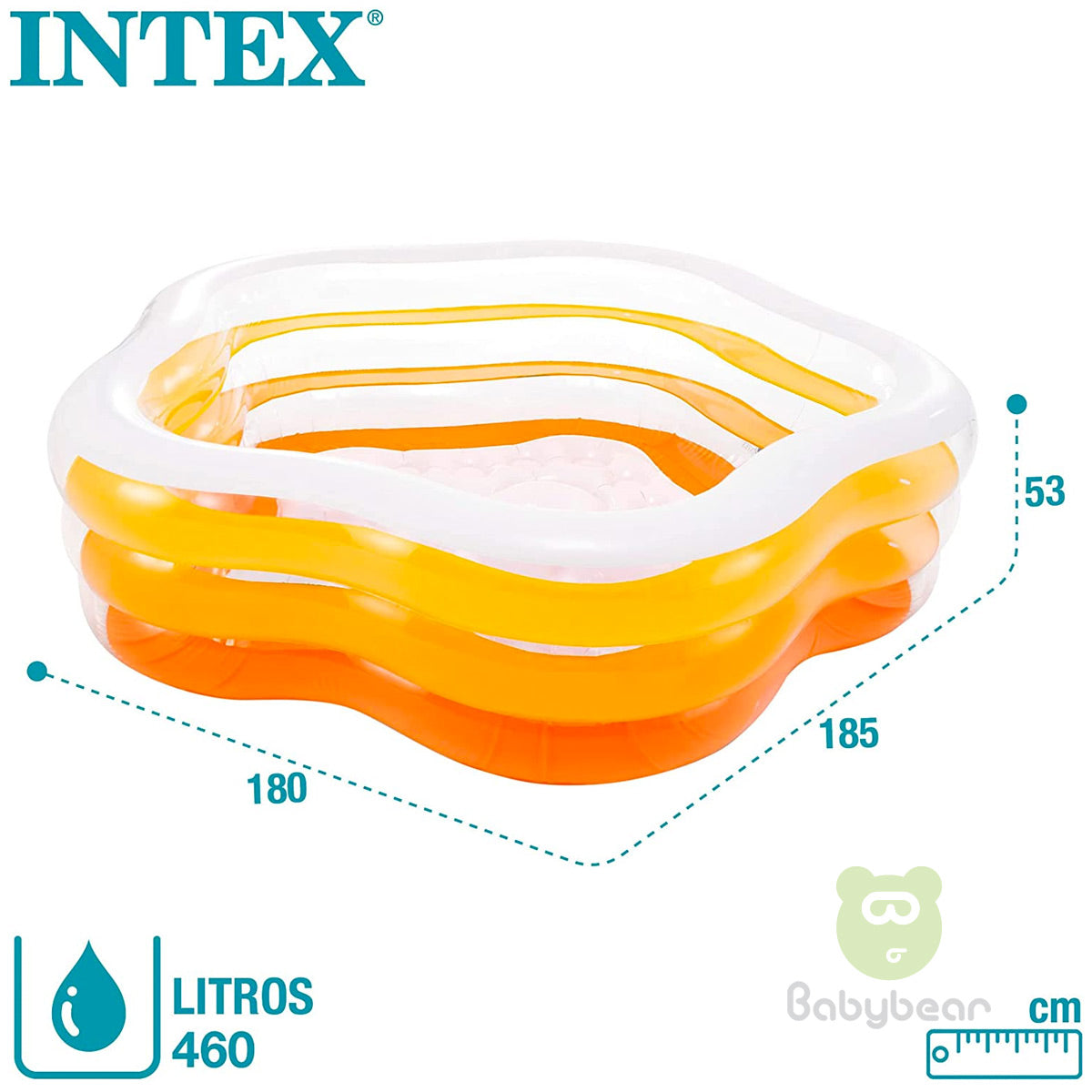 Yellow Star Intex Baby Pool