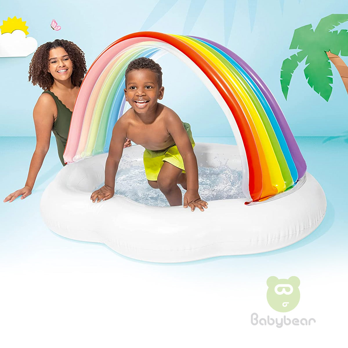 Rainbow Cloud Intex pool