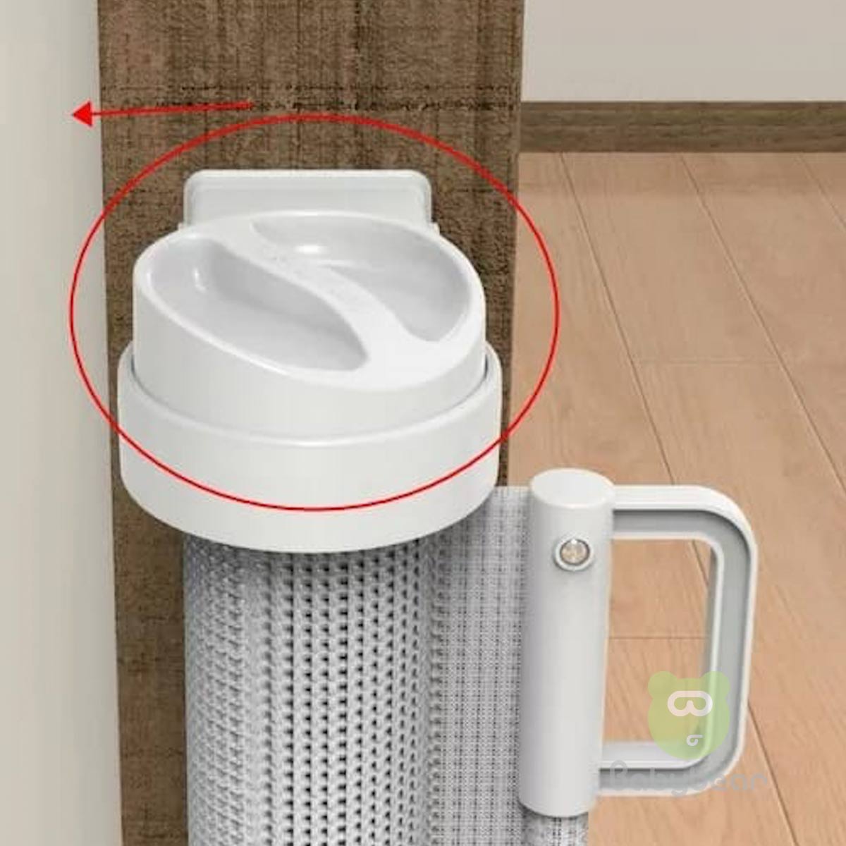Retractable Baby Safety Gate - White