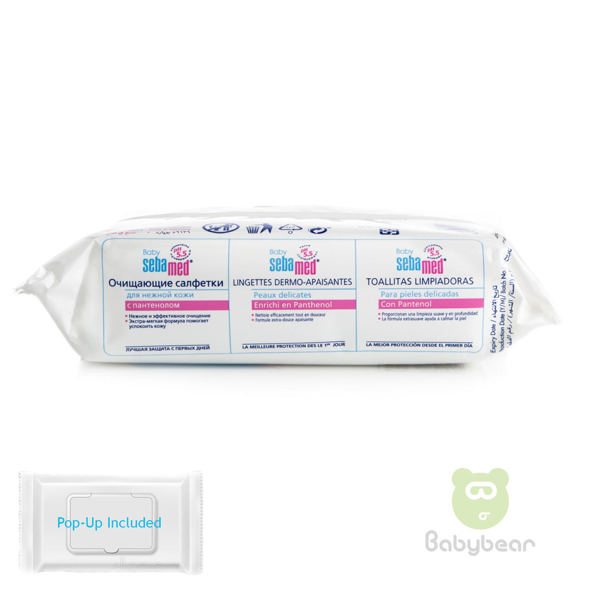 Baby SebaMed Cleansing Wipes for delicate skin 72pcs Made in Germany