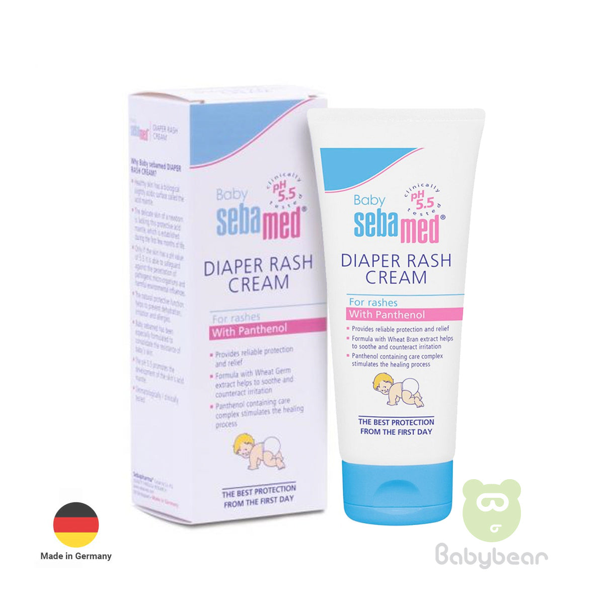 Baby Sebamed Diaper Rash Cream 100ml Made in Germany - Babybear Sebamed Diaper Rash Cream