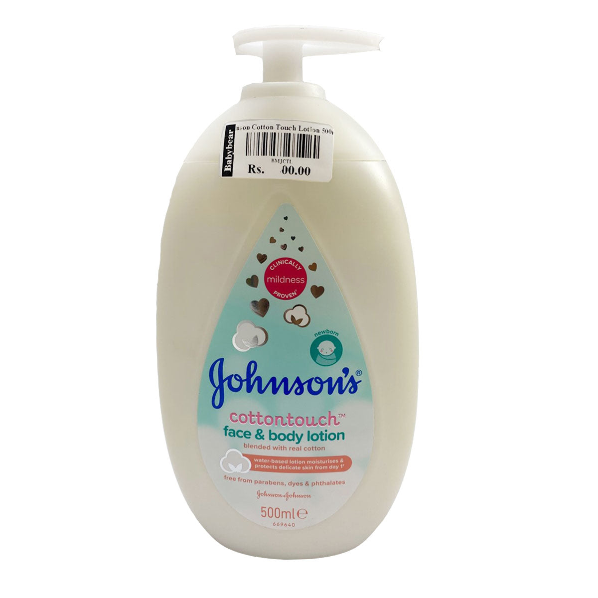 Johnsons Cotton Touch Face and Body Lotions 500ml (Italy)