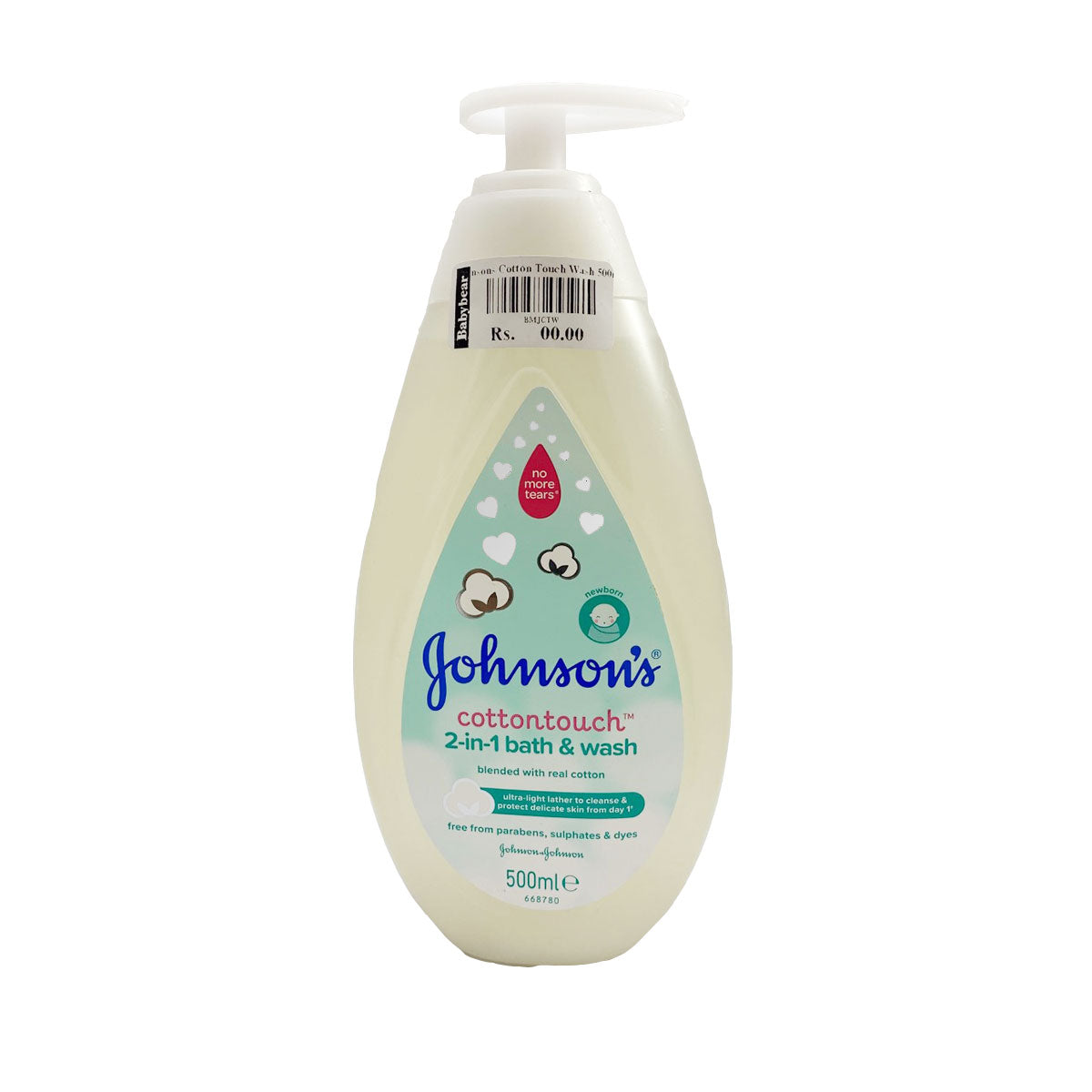 Johnsons Cotton Touch 2 in 1Bath and Wash 500ml (EU)