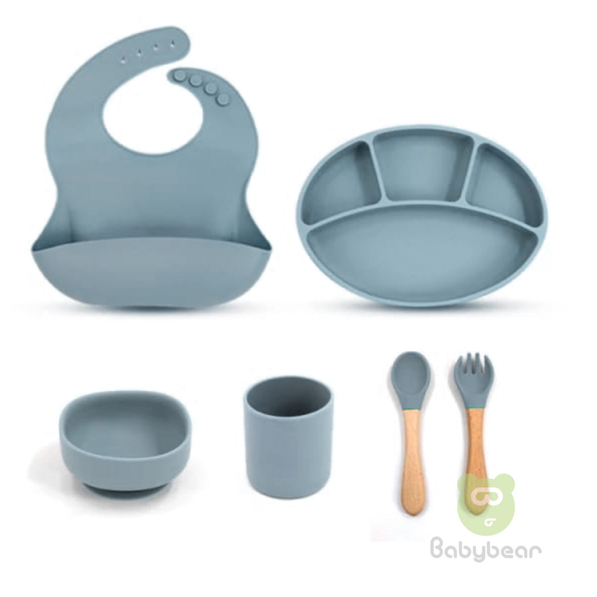 silicone Feeding set in Sri Lanka - Babybear Feeding Accessories