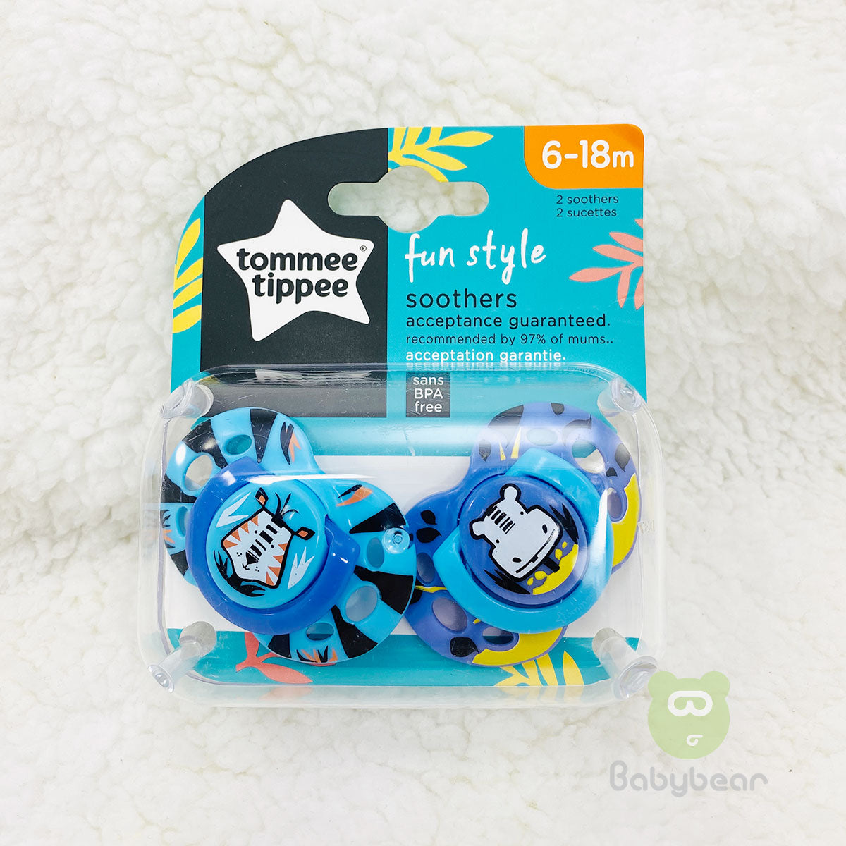 TommeeTippee Soother 6-18m Pacifier -Blue