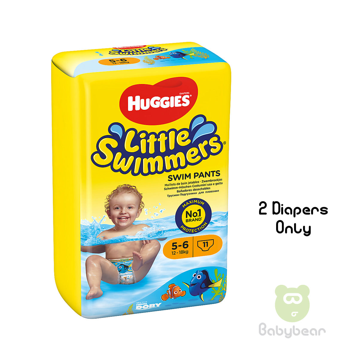 Huggies Little Swimmers Diapers 12-18kg 2 pack