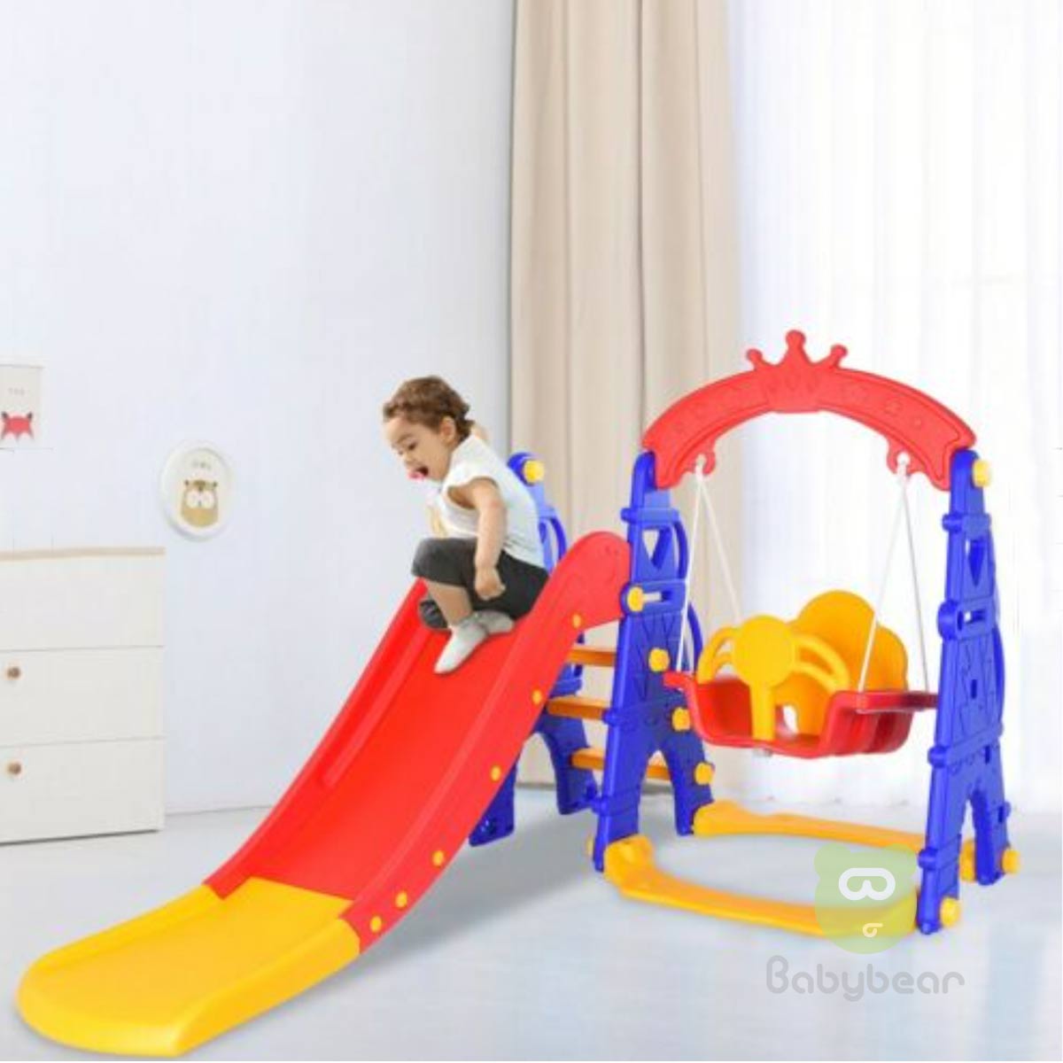 Toddler Swing Slide 3 in 1 with advanced safety