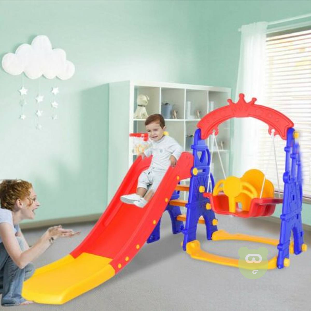 Toddler Swing Slide 3 in 1 with advanced safety