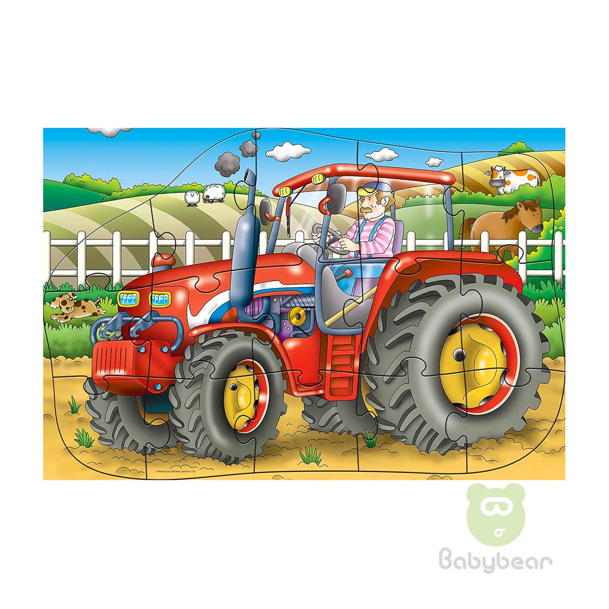Tractor Shaped Floor Puzzle - Early Learner 3+