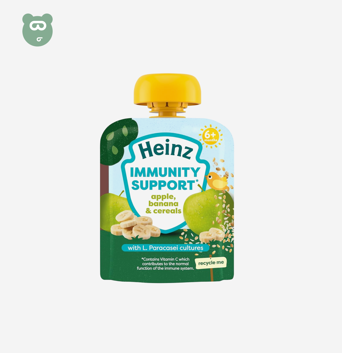 Heinz Baby Food Apple, Banana & Cereals Pouch 85g