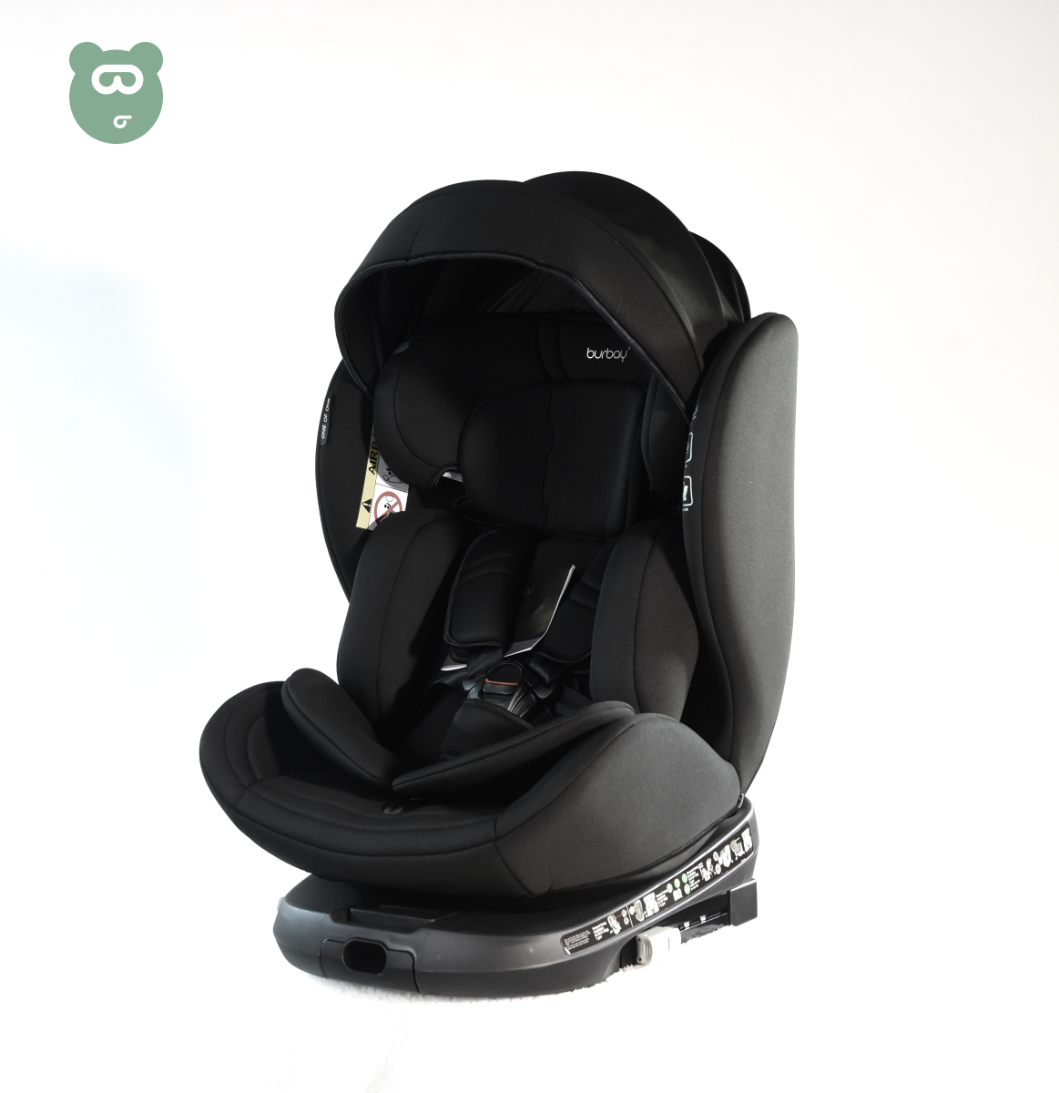 Burbay 360 Isofix Car Seat - T10 - Black