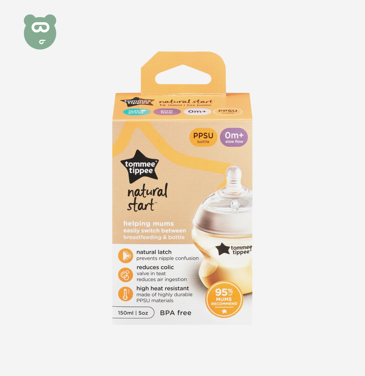 Tommee Tippee Natural Start PPSU Bottle 150ml 0m+