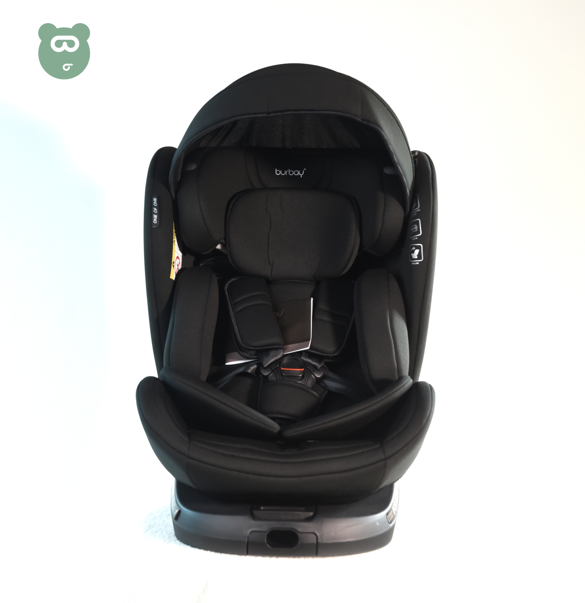 Burbay 360 Isofix Car Seat - T10 - Black