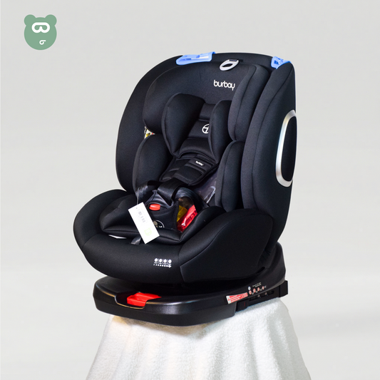 Burbay 360 Isofix Car Seat Black