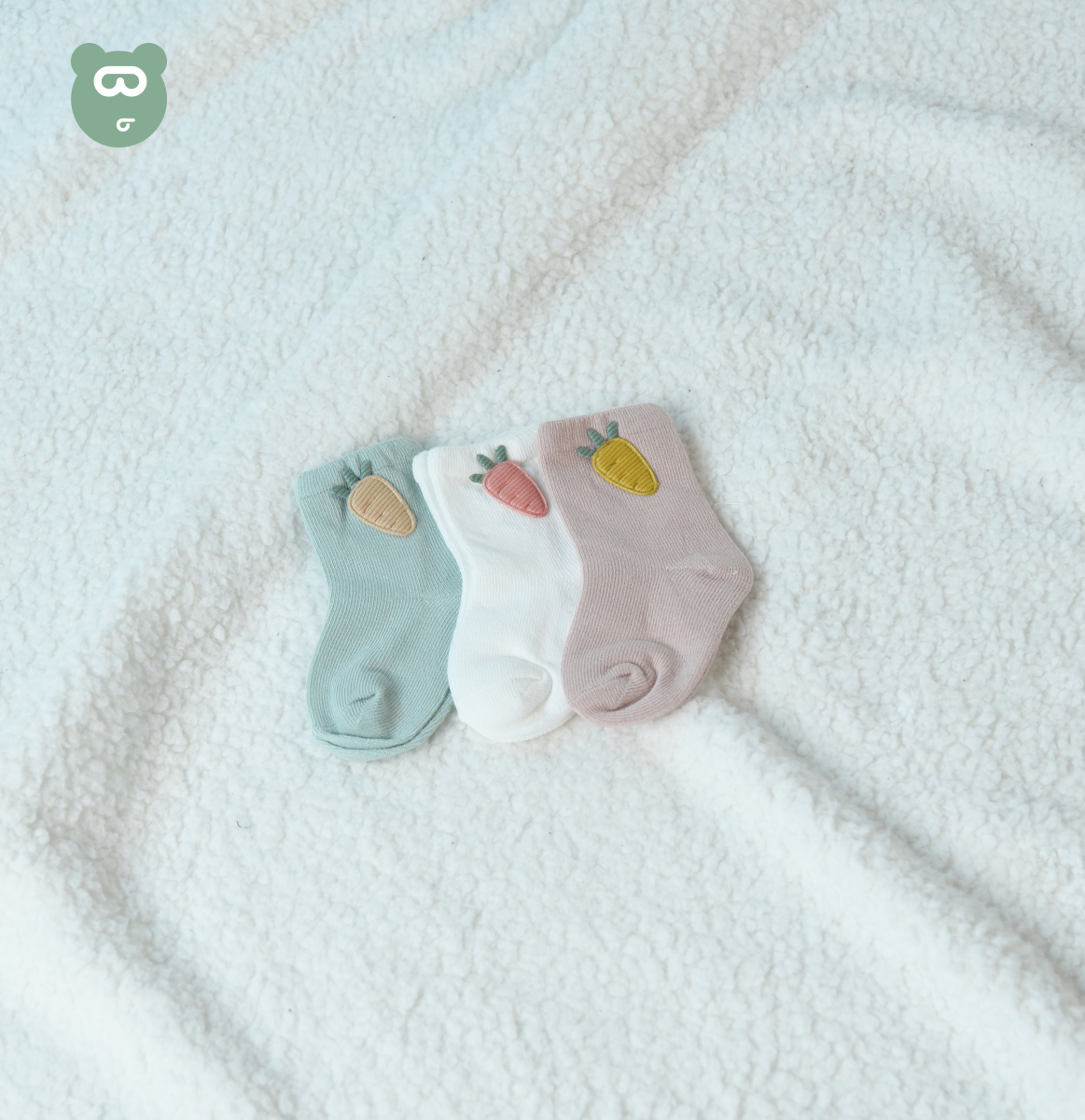 Baby Socks 3 Pairs Set Small