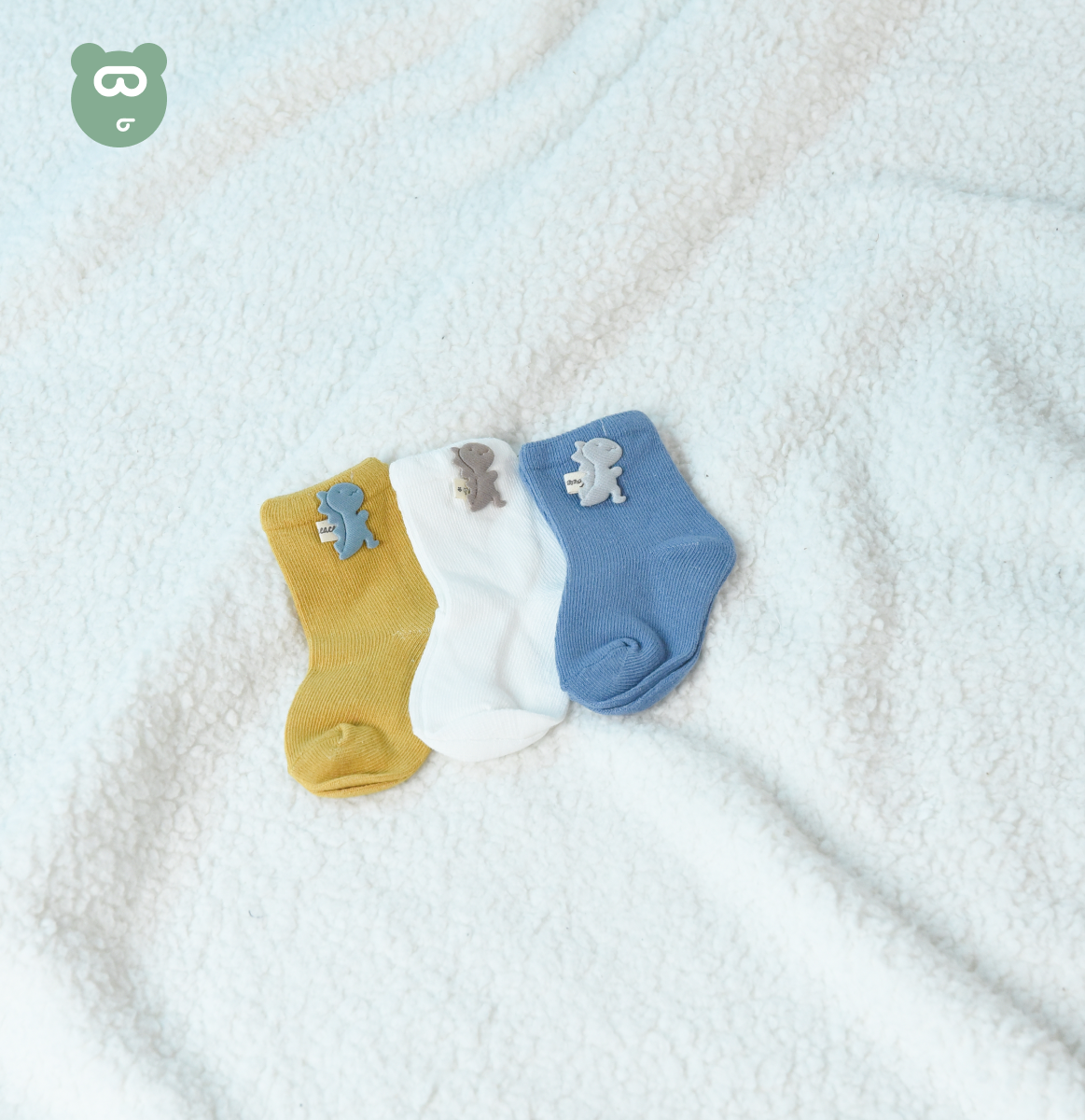 Baby Socks 3 Pairs Set Medium