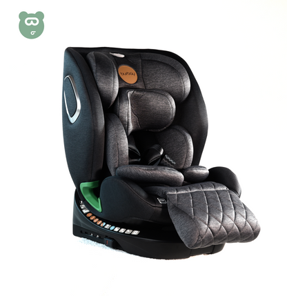 Burbay 360 Isofix Car Seat - AG108 - Dark Grey