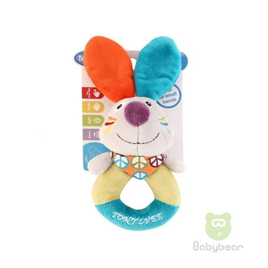 Cloth Rattle Bunny Ring