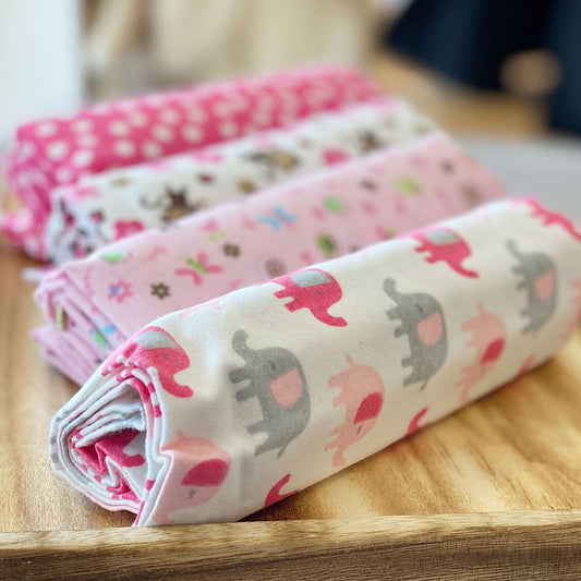 Baby Blanket 4 Set - Pink Ele