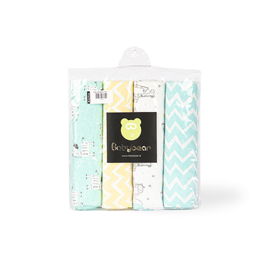 Baby Blanket 4 Set - Cyan