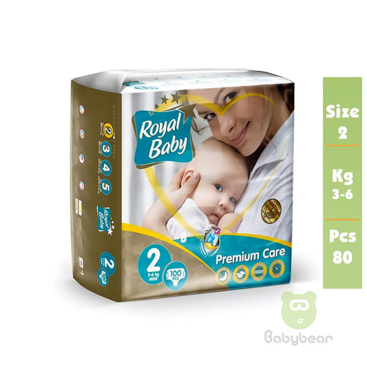 Royal Baby Diapers SIZE 2  PREMIUM 3 - 6 kg 100 Pcs