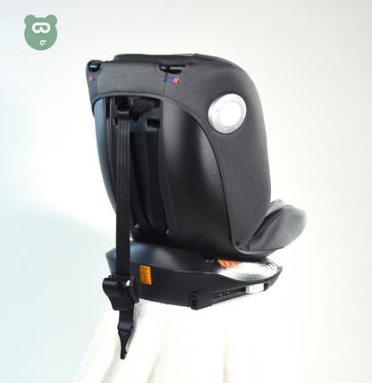 Burbay 360 Isofix Car Seat - G410 - Grey