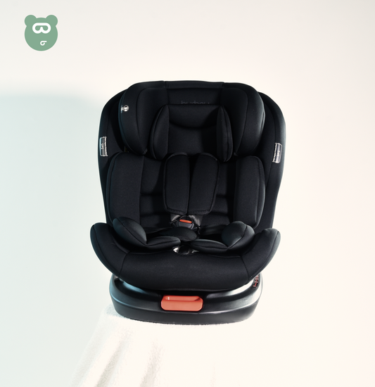 Burbay 360 Isofix Car Seat - CS001 - Black