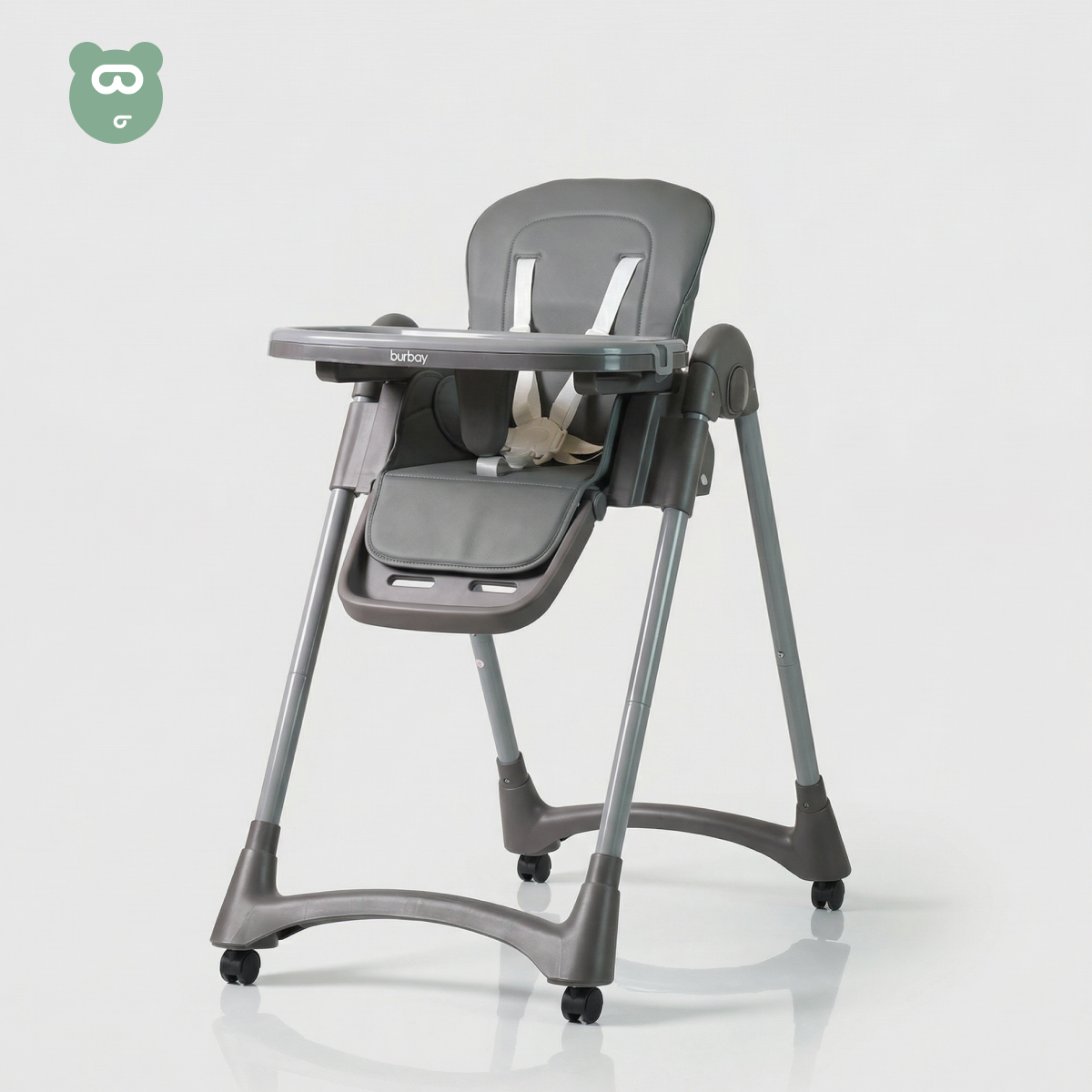 Burbay Feeding Chair Dark Gray